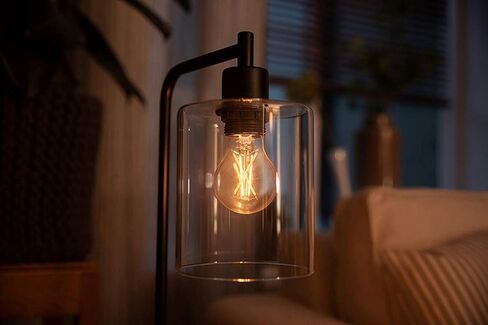 Philips LED Flicker-Free Dimmable Warm Glow Effect A19 Classic Glass Light Bulb, 800 Lumen, 2200-2700K, 8W=60W, E26 Base, Title 20 Certified, Pack of 8 in Saudi Arabia
