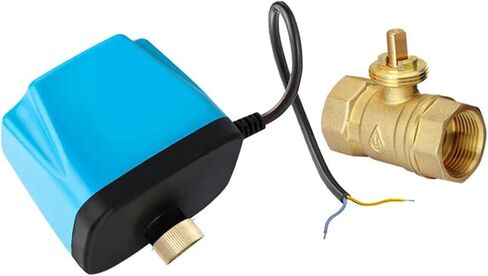 صمام كروي نحاسي كهربائي DC12V-24V أو AC220V 3-wire 2-control 2-way 3-way DN15 DN20 DN25 DN32 DN40 DN50 1 قطعة (DN50، DC12V-24V_2-WAY) in Saudi Arabia