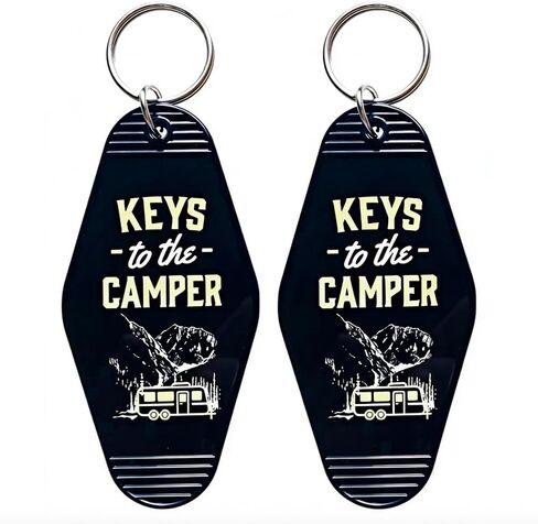 2pcs Keys To The Camper Keychains Camperr Key Chains Set of 2 for His and Hers Camping Key Ring in Saudi Arabia