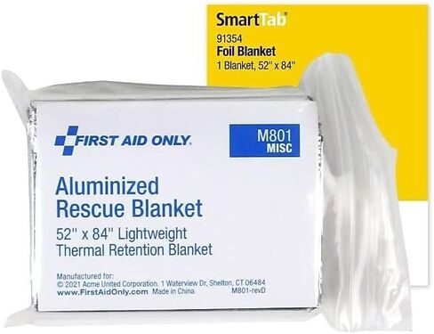 First Aid Only 91354: Sc Emergency Blanket, 52X84", 1/Bag in Saudi Arabia