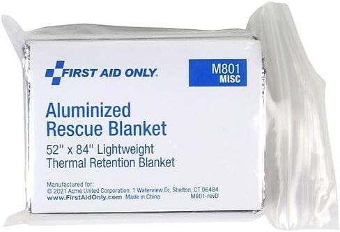 First Aid Only 91354: Sc Emergency Blanket, 52X84", 1/Bag in Saudi Arabia