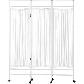 6ft Tall Privacy Screen,3-6 Panels Ward Partition,Freestanding Room Divider with 360° Wheels,Easy to Clean for Office Beauty Salons(Color 6,6-Panel) in Saudi Arabia