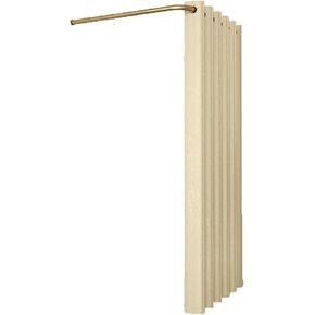 Changing Room L-Shaped Rod Fitting Room Temporary Dressing Room Simple Changing Room Privacy Screen Compatible with Clothing Stores Shopping Malls Fitting Room(Brown,90cm) in Saudi Arabia
