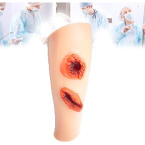 Leg Wound Simulation Model, Wound Care Wound Models, Wound Packing Trainer Kit, Realistic Appearance Design, for Course First Aid Training in Kuwait
