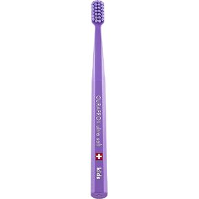 Curaprox CS Kids Toothbrush– for Children Aged 4–12 | Ultra-Soft Gentle Cleaning | 5,500 Curen® filaments | Single Pack | Purple in Saudi Arabia