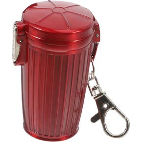 Portable Mini Pocket Ashtray with Lid Keychain Compact Trash Can for Outdoor Indoor Car Use Sealed Cap Container for Travel Lightweight and Stylish Design in Kuwait