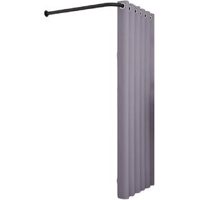 L-Type Fitting Room with Shading Curtain, Movable Privacy Screen for Clothing Stores & Temporary Locker Use Dressing Room(Grey,80x200cm) in Saudi Arabia