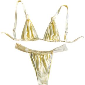 Verdusa Women's 2 Piece Triangle Bikini Sets Summer Thong Bathing Suit Vacation Outfits in Saudi Arabia