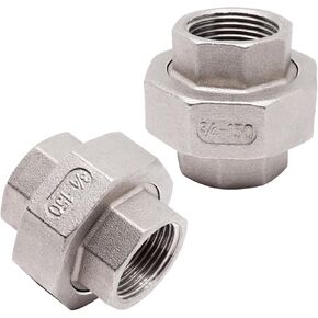 304 تركيبات أنابيب الفولاذ المقاوم للصدأ الاتحاد 3/4 "NPT أنثى إلى أنثى 2 قطعة in Kuwait
