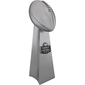 Fantasy Football Championship Trophy - Silver Finish Football Trophy Replica for League Winner, Premium Fantasy Trophy for Display, Durable Trophy Fantasy Football Award in Saudi Arabia
