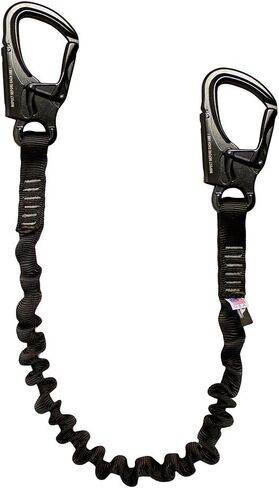 Shock Absorbing Lanyard Snap Hook - Fusion Climb®- (5,000 LBS Rated) Professional SAL Kong Frog - for Mountaineering, Fall Protection, Roofing, Construction, Safety Lanyard - Frog Snap Hook - 48in. in Saudi Arabia