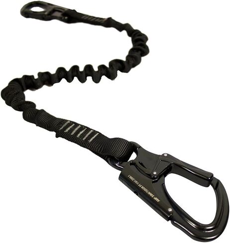 Shock Absorbing Lanyard Snap Hook - Fusion Climb®- (5,000 LBS Rated) Professional SAL Kong Frog - for Mountaineering, Fall Protection, Roofing, Construction, Safety Lanyard - Frog Snap Hook - 48in. in Saudi Arabia