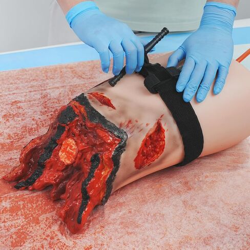Wound Packing Thigh Trainer Kit with Tourniquet, Lower Extremity Trauma Trainer for First Aid and Military Training, Tourniquet Training Leg in Saudi Arabia