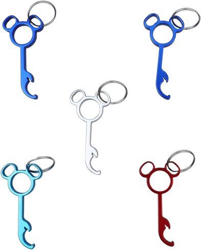 5 pack Mouse Bottle Openers Keychain Key Fob Bag Charm Mouse Shaped Bottle Openers DCL Fish Extender in Saudi Arabia