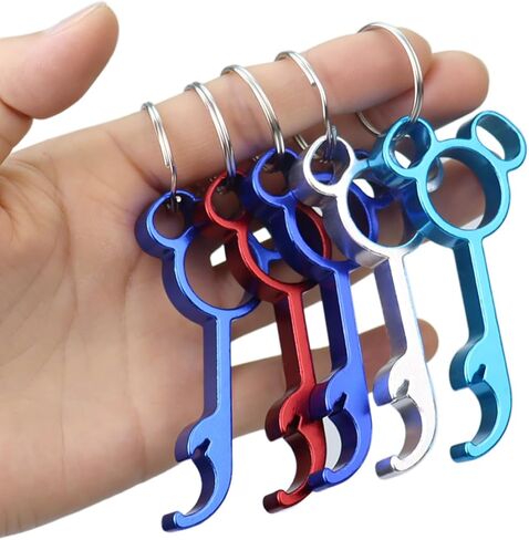5 pack Mouse Bottle Openers Keychain Key Fob Bag Charm Mouse Shaped Bottle Openers DCL Fish Extender in Saudi Arabia