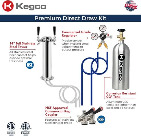 Kegco K309B-2 صنبور مزدوج رقمي أسود in Saudi Arabia