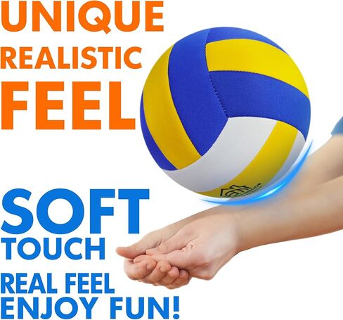 Soft Indoor Volleyballs for Practicing Inside House and Yard Safe and Silent Volleyball for Girls Kids Youth Beginners Training Skills Practice Birthday Easter Gifts in Saudi Arabia