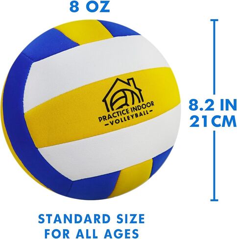 Soft Indoor Volleyballs for Practicing Inside House and Yard Safe and Silent Volleyball for Girls Kids Youth Beginners Training Skills Practice Birthday Easter Gifts in Saudi Arabia