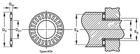 TMP1105 NTA1427 + TRA بوصة محمل ذو بكرات إبرية تحمل مع 2 TRA1427 غسالات 5 قطعة TC1427 NTA 1427 محامل 22.2342.851.984 مللي متر in Kuwait