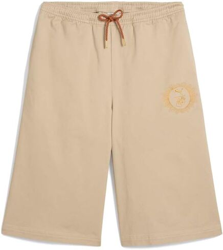 PUMA Womens X Harry Potter مريح 14 بوصة Jorts كاجوال سفلي كاجوال - بيج in Saudi Arabia