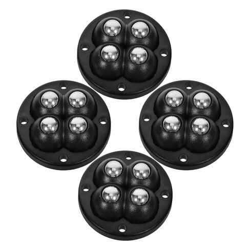 Didiseaon 4pcs Self Adhesive Mini Caster Wheels 360° Swivel Small Ball Bearings Rollers for Furniture Office Chair Appliance Sliders in Saudi Arabia
