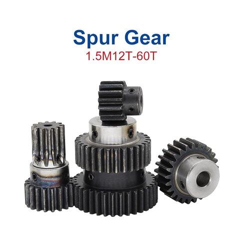 Bevel Gear Pinion Hardware Mechanical 1.5M 25T Spur Gear Bore 6/6.35/8/10/12/14/15mm Pinion Gear Low Carbon Steel Material Gear Wheel for Motor(10x3x1.4 mm) in Saudi Arabia