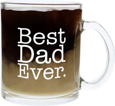 Christmas Gifts for Dad Best Dad Ever Funny Fathers Day Gift Glass Coffee Mug Tea Cup in Saudi Arabia