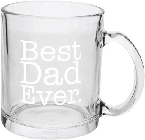 Christmas Gifts for Dad Best Dad Ever Funny Fathers Day Gift Glass Coffee Mug Tea Cup in Saudi Arabia