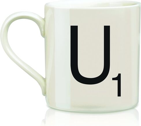 SCRABBLE Vintage Ceramic Letter "U" Tile Coffee Mug in Saudi Arabia