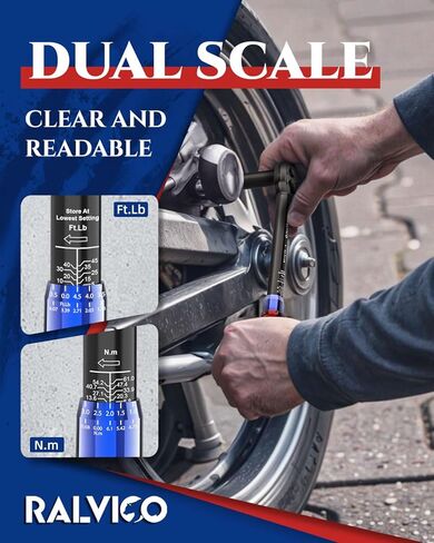 Torque Wrench Set 1/4'' & 3/8'' & 1/2'' ±3% Accuracy 72-Tooth Dual Scale Dual-Direction Adjustable Drive Click Torque Wrench 5-45 Ft.Lb& 20-220 In.Lb& 10-170 Ft.Lb for Bike,Car,Moto,Truck,DIY in Saudi Arabia