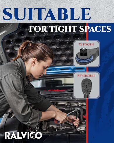 Torque Wrench Set 1/4'' & 3/8'' & 1/2'' ±3% Accuracy 72-Tooth Dual Scale Dual-Direction Adjustable Drive Click Torque Wrench 5-45 Ft.Lb& 20-220 In.Lb& 10-170 Ft.Lb for Bike,Car,Moto,Truck,DIY in Saudi Arabia
