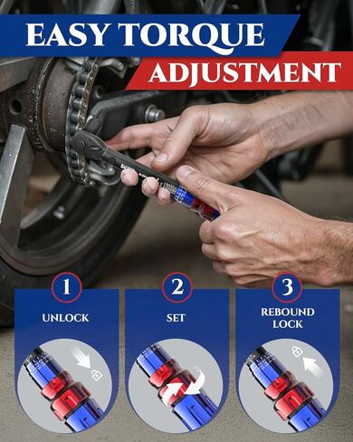 Torque Wrench Set 1/4'' & 3/8'' & 1/2'' ±3% Accuracy 72-Tooth Dual Scale Dual-Direction Adjustable Drive Click Torque Wrench 5-45 Ft.Lb& 20-220 In.Lb& 10-170 Ft.Lb for Bike,Car,Moto,Truck,DIY in Saudi Arabia