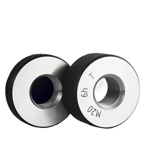 1SET Fine Thread Ring Gauge Smooth 6h M17 M18 M19 M20 M22 M24 M30 M40 M50 M60 - M65 Distance 2(M55X2 6h) in Saudi Arabia