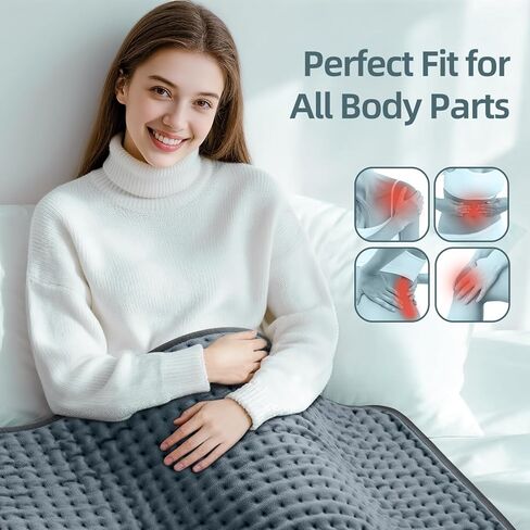 17"x33" Heating Pad for Back Pain, Heat Pads for Women, XXXL Heated Pad for Neck/Shoulders/Legs/Knees/Feet/Cramps, Birthday Mothers Day Gifts for Mom Wife Grandma Her Sister, 6 Heat Settings, Auto-Off in Saudi Arabia