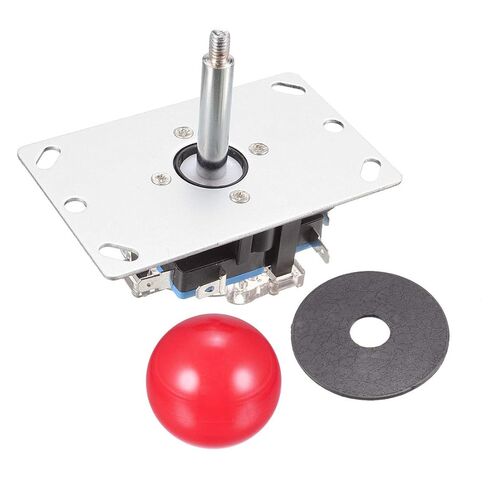 uxcell Joystick Control Stick Rocker Switch 4 Way Red Ball Top Handle DIY Parts Classic Arcade Game Fighting Competition 4NO Momentary in Saudi Arabia
