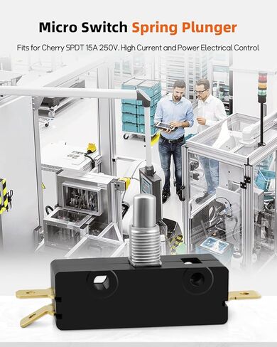 مكبس زنبركي صغير مناسب للكرز SPDT 15A 250V، مناسب للمعدات الصناعية والسيارات والأجهزة المنزلية وأنظمة التحكم الآلي in Kuwait