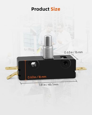 مكبس زنبركي صغير مناسب للكرز SPDT 15A 250V، مناسب للمعدات الصناعية والسيارات والأجهزة المنزلية وأنظمة التحكم الآلي in Kuwait