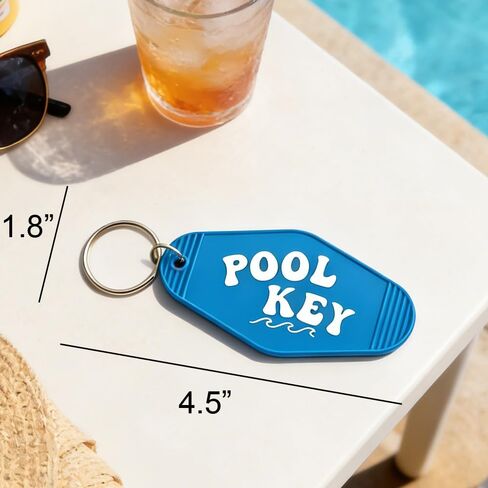Lemua 4pcs Pool Key Chains Black Plastic Motel Keychains for Pool Keys Bulk in Saudi Arabia