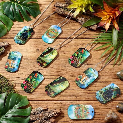 Roowest 30 Pcs Rainforest Falls 2026 Tag Decorations Exploring The Nature of God Necklaces Bulk with 24" Aluminum Safety Chains Vbs Jesus Vacation Bible School Supplies Christian Gift in Saudi Arabia