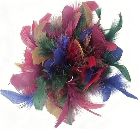 Feather Flower Large Brooch Lapel Pins for Women Elegant Fluffy Feather Brooch Pin Wedding Party Dance Banquet Accessories in Saudi Arabia