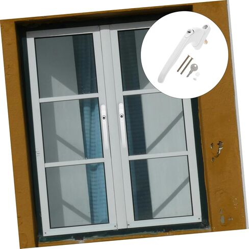Veemoon Lockable Window Handle Heavy Duty Barn Door Lever Stylish Design for Door and Window Easy Installation in Saudi Arabia