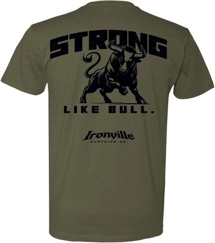 تي شيرت Ironville Strong Like Bull Powerlifting Soft Blend in Saudi Arabia