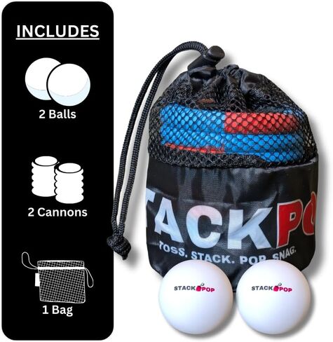 Stackpop, Blitz, Table Game, Outdoor Toss, Stack, Pop, and Catch, Outdoor Fun, Tailgating, Beach, Backyard, Football Blitz & Parties – Skilled, Active Game for Teens & Adults in Saudi Arabia