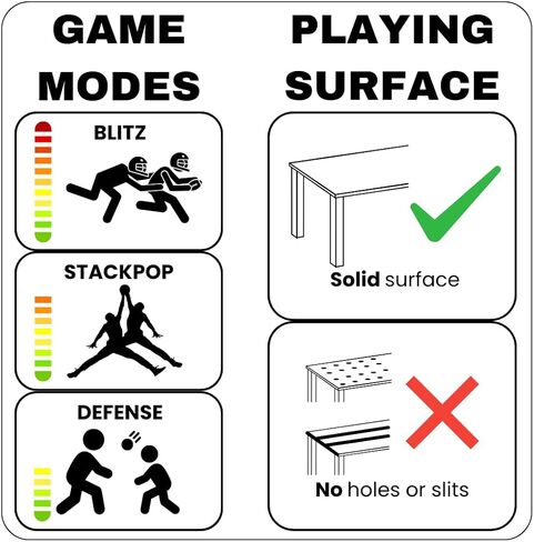 Stackpop, Blitz, Table Game, Outdoor Toss, Stack, Pop, and Catch, Outdoor Fun, Tailgating, Beach, Backyard, Football Blitz & Parties – Skilled, Active Game for Teens & Adults in Saudi Arabia