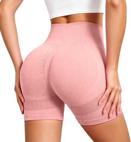 Women's Gym Shorts Seamless Scrunch Butt Lifting Workout Shorts Tummy Control Ruched Booty Yoga Short 2026 in Saudi Arabia