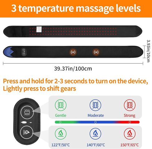 Cordless Heating Pad for Arm with Red Light, Elbow Heating Massager Pad Wrap, Heated Arm Sleeve with 3 Heat & Timing Settings in Saudi Arabia