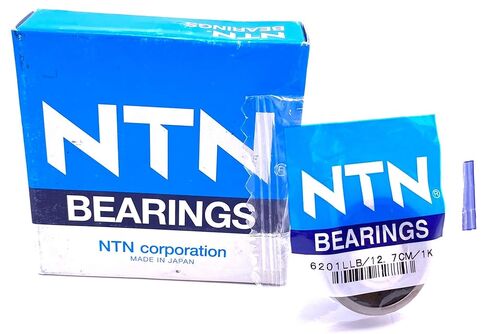 NTN Japan 6201 LLB 12.7 محمل كروي، مطاط مختوم 6201 2RS 1/2" 12.7X32X10 مم in Kuwait
