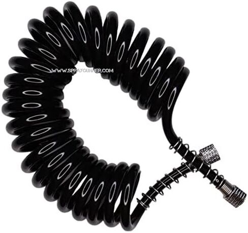 NO-NAME Brand 1/8"-1/8" Black Polyurethane Coiled Air Hose (3m) in Saudi Arabia