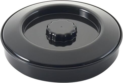 Winco Tortilla Warmer with Lid, 7-1/2" Dia x 1-7/8"H, Stackable, PP, Black, NSF in Saudi Arabia
