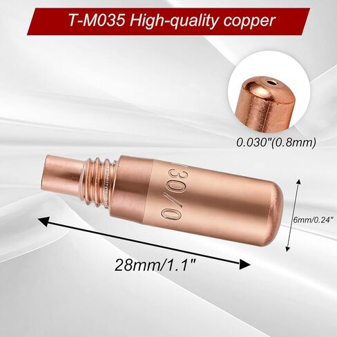 25PK T-M030 .030" MIG Welding Tips for Miller MDX Acculock MDX-100 MDX-250 EZ-Select Millermatic & Multimatic MIG Welding Guns Parts, MIG Welding Guns Contact Tip T-M030 in Saudi Arabia